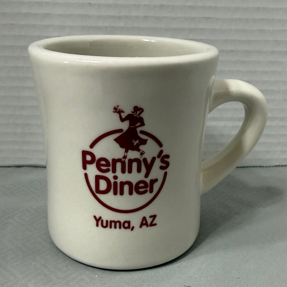 Penny’s Diner Yuma Arizona Vintage Restaurant Ware Mug Cup Poodle Skirt Waitress